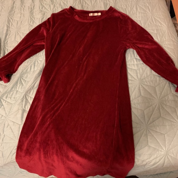 Burgundy/red mini dress - Picture 1 of 1